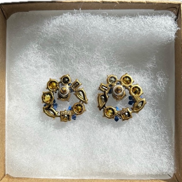 Floral Wreath Stud Earrings (J. Crew) - Picture 4 of 5